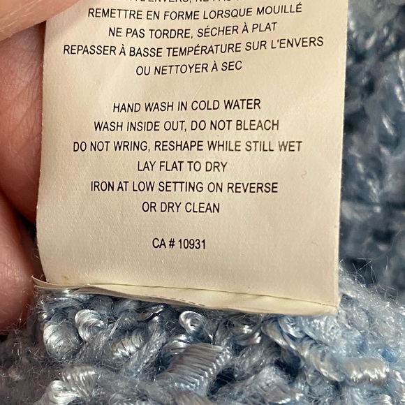 EUC Laura Size XL Women’s Baby Blue Cowl Neck Sweater - Picture 9 of 9